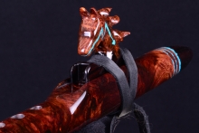 Honduran Rosewood Burl Native American Flute, Minor, Mid B-4, #H68A